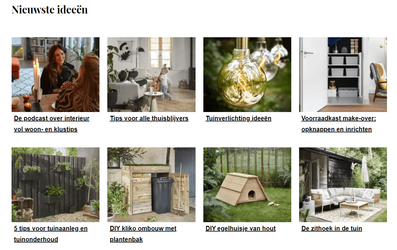Karwei biedt haar doelgroep al vroeg in de customer journey content. Hiermee werkt de groothandel aan klantbinding en koopbereidheid.