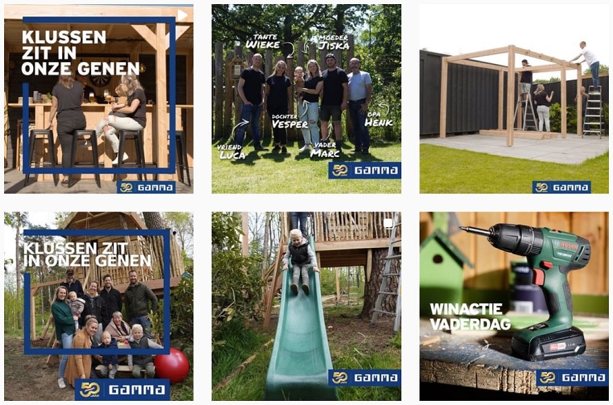 Positionering gamma 50 jaar campagne