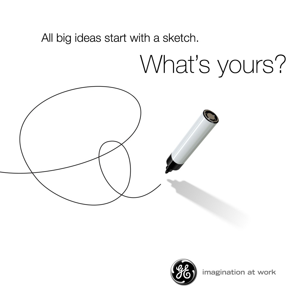 pen sketch campagne magician merk archetype voorbeeld general electric