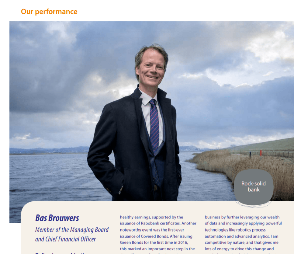 portretten jaarverslag rabobank